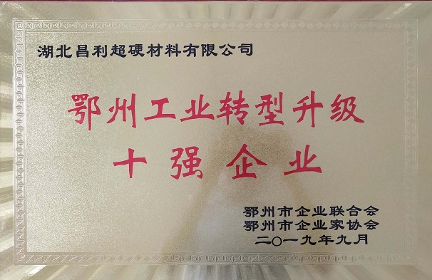 熱烈祝賀湖北昌利公司榮獲鄂州工業(yè)轉(zhuǎn)型升級10強(qiáng)企業(yè)、董事長龍其準(zhǔn)榮獲“鄂州工業(yè)優(yōu)秀民營企業(yè)家”稱號